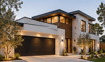 Modern custom home exterior
